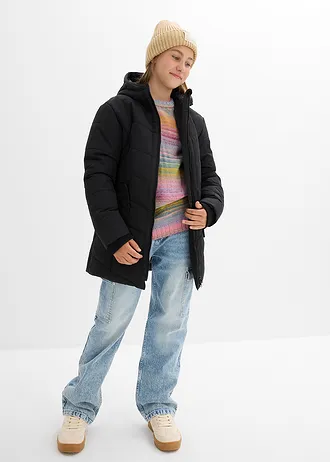 Winterparka met capuchon, waterafstotend • zwart • bonprix online shop