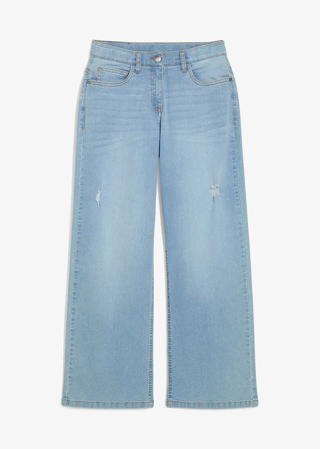 Blugi Wide Leg, Mid Waist