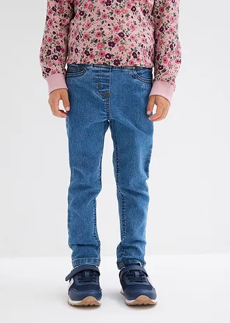 Jegging taille normal et élastiquée • bleu moyen denim • Boutique bonprix