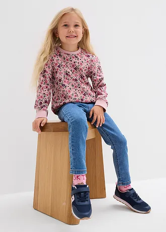 Jegging taille normal et élastiquée • bleu moyen denim • Boutique bonprix