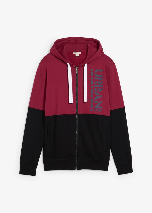 Jachetă casual cu glugă, din bumbac organic