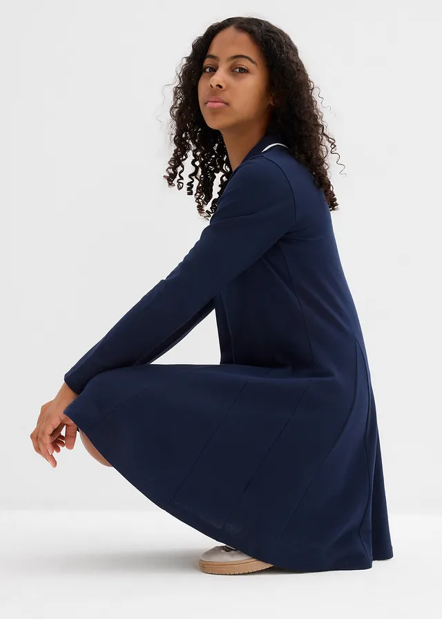Robe évasée en jersey 100% coton • bleu foncé • product-page.page-title-suffix