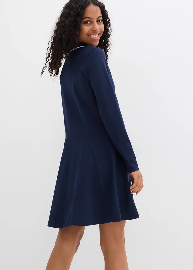 Robe évasée en jersey 100% coton • bleu foncé • product-page.page-title-suffix