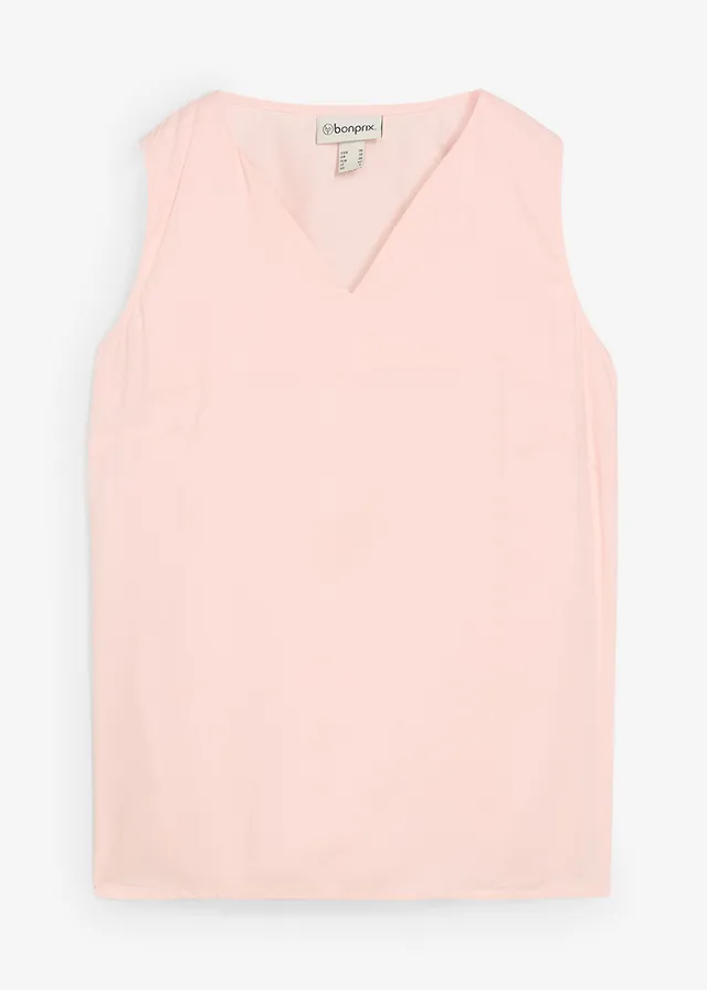 Halenkový top z měkké viskózy • světle růžová • bonprix obchod