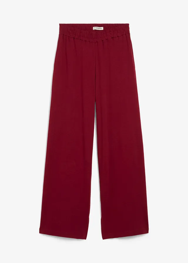 Pantaloni casual din material interlock