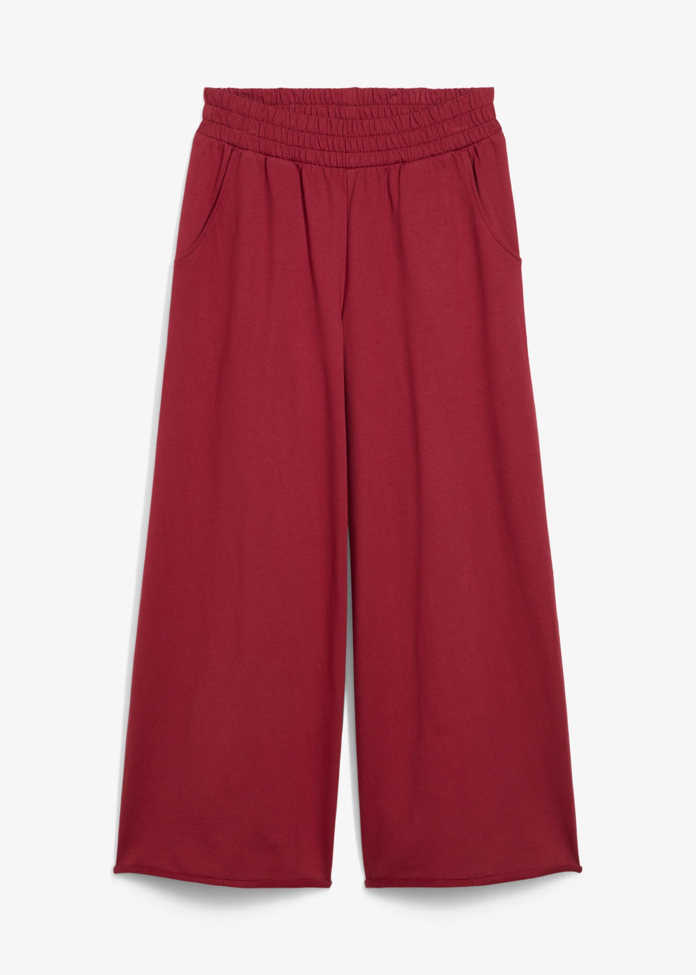 Pantalon 7/8 en sweat • rouge prune • Boutique bonprix