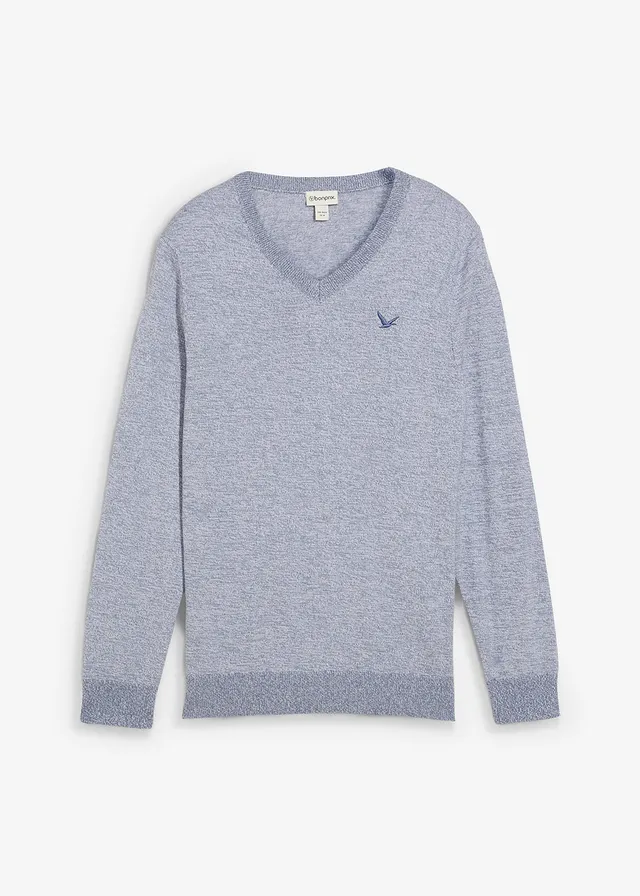 Jemne pletený pulóver z čistej bavlny