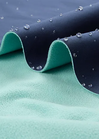 Veste softshell imperméable à capuche • bleu foncé-turquoise clair • Boutique bonprix