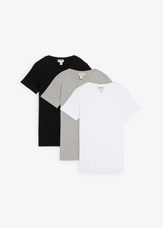 Tricou din bumbac organic 100% (set/3 buc.)