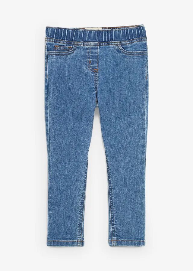 Blugi jeggings cu talie medie comodă