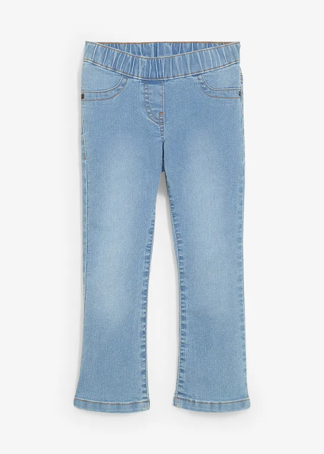 Džínsy bootcut, Mid Waist, s pohodlným pásom • ľadovo modrá denim • obchod bonprix