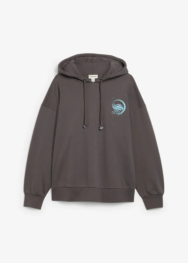 Mikina s kapucňou z čistej bavlny