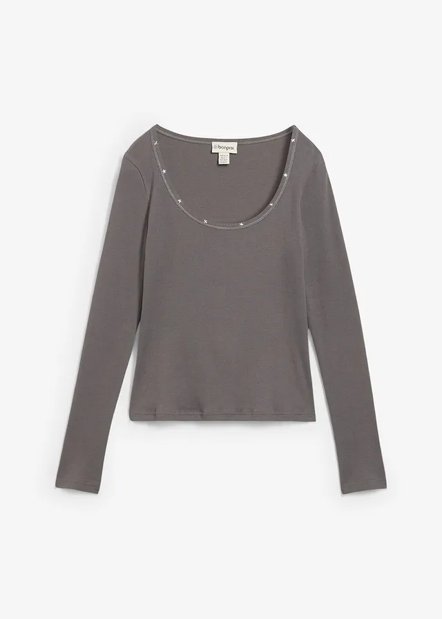 Vrúbkované tričko z čistej bio bavlny