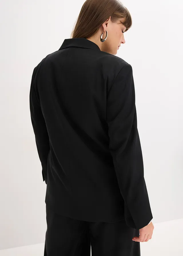 Blazer oversize, Couleur: noir