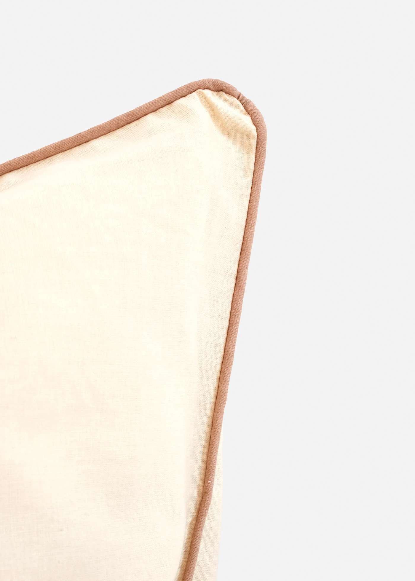 Souprava povlečení z renforcé, s kontrastní paspulkou • krémová • bonprix obchod