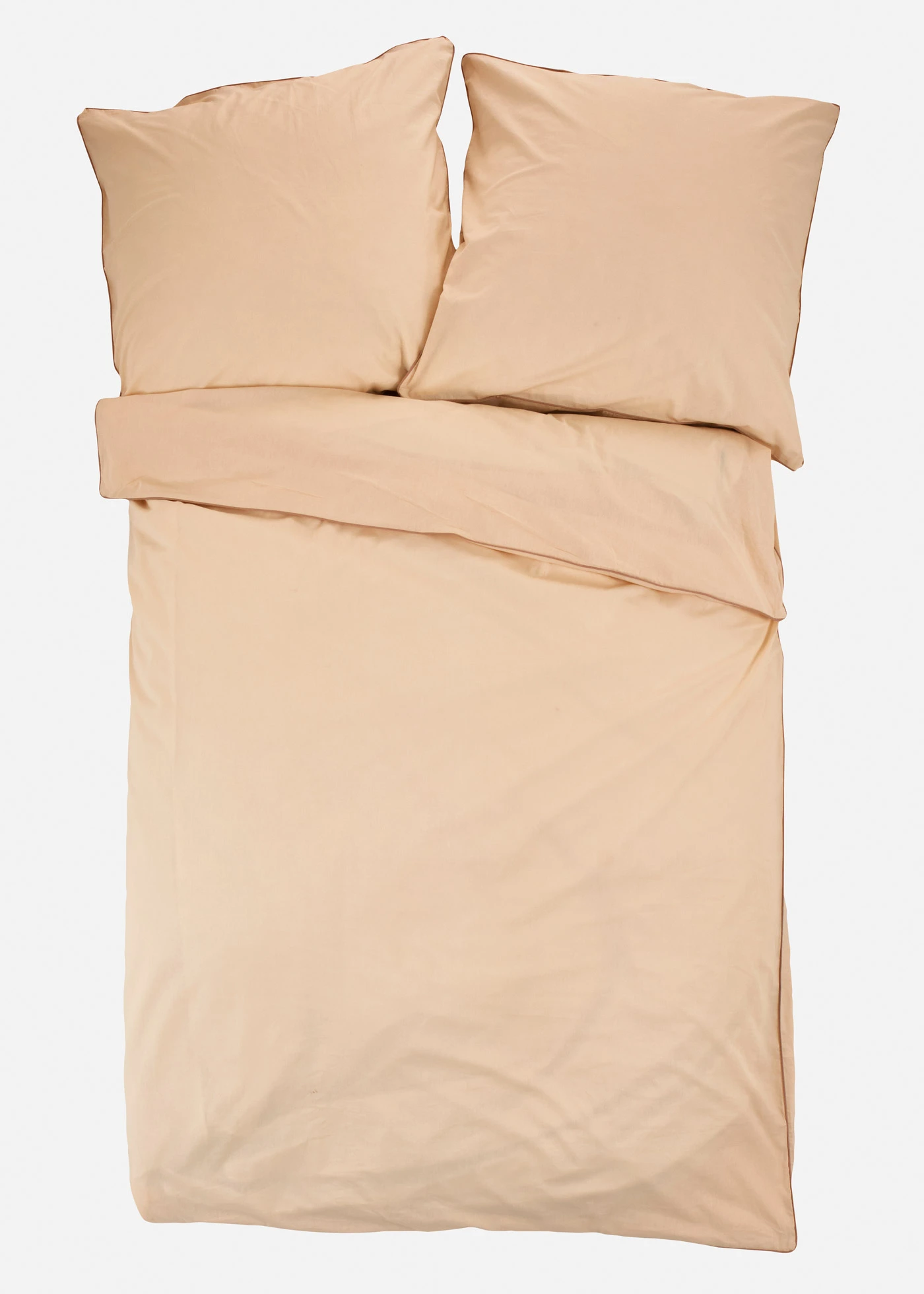 Souprava povlečení z renforcé, s kontrastní paspulkou • krémová • bonprix obchod