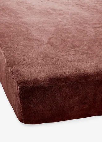 Hoeslaken cashmere touch, Kleur: donkerbruin