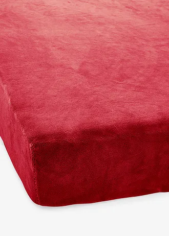 Hoeslaken cashmere touch, Kleur: donkerrood