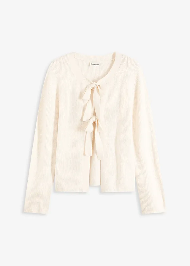 Pletený sveter z bavlneného mixu