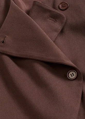Vesta ze splývavé viskózové směsi • tmavě hnědá • bonprix obchod