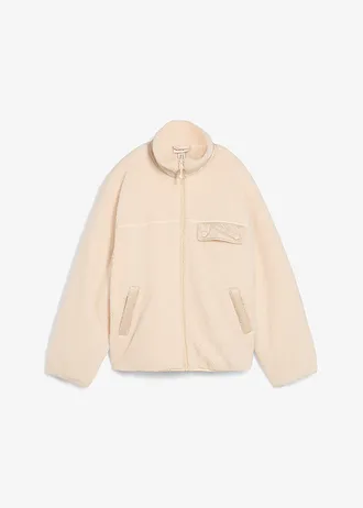 Jachetă din material teddy-fleece