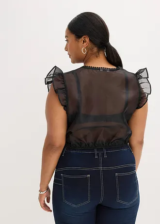 Chemisier de Dirndl, Couleur: noir