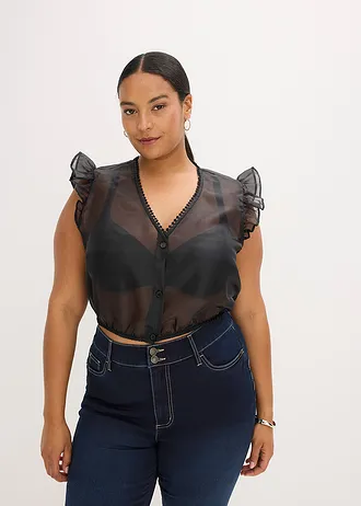 Chemisier de Dirndl, Couleur: noir