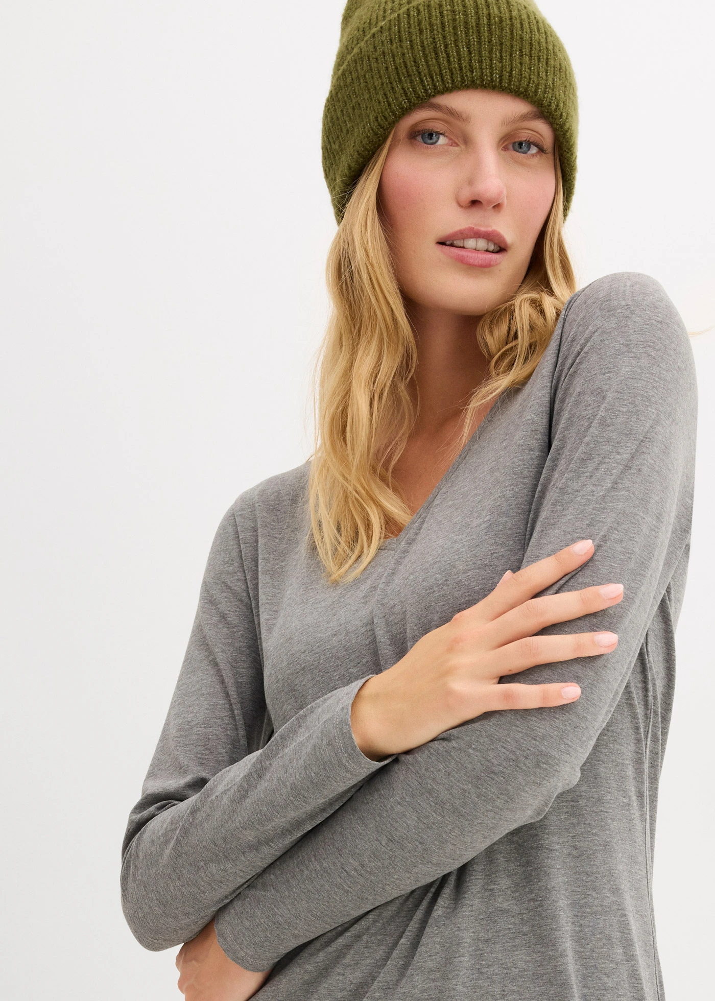 Žerzejové šaty z viskózy (2 ks v balení) • tmavě modrá + šedý melír • bonprix obchod