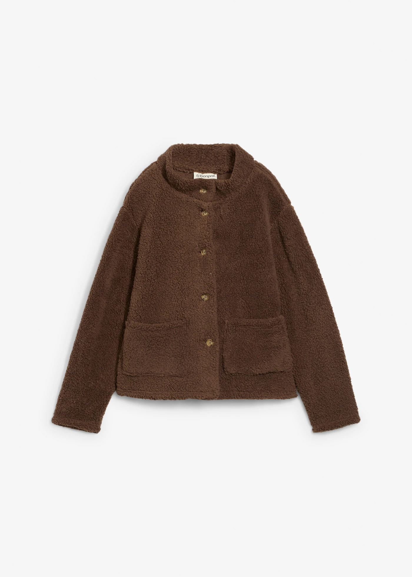 Bunda z plyšového flísu • hliněná hnědá • bonprix obchod