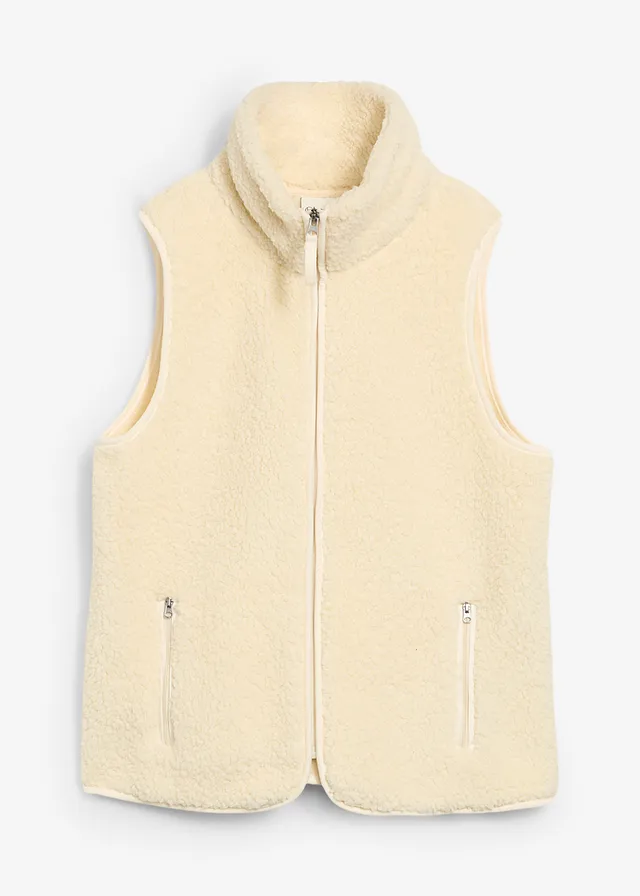 Gilet sans manches en sherpa