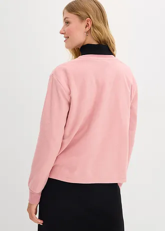Hřejivé flísové termo tričko • popelavě růžová • bonprix obchod