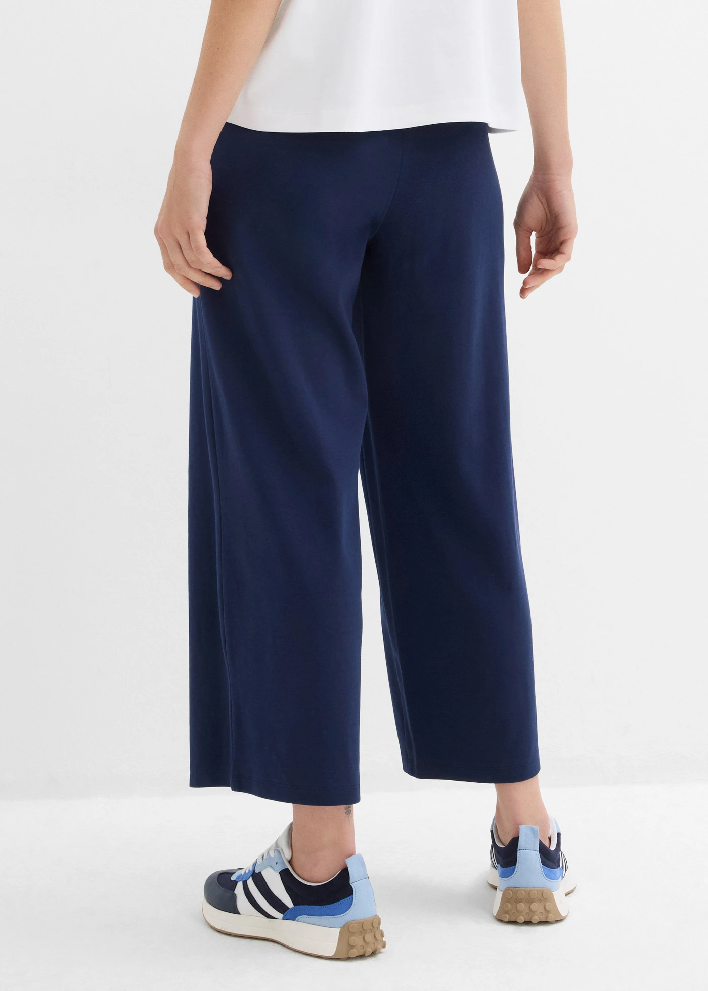 Kalhoty Culotte z čisté organické bavlny • tmavě modrá • bonprix obchod