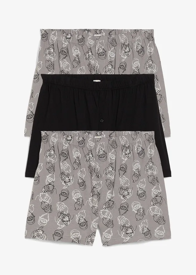 Chiloți boxer largi cu bumbac organic (set/ 3 perechi)