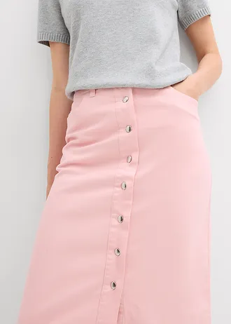 Keprová midi sukně • starorůžová • bonprix obchod