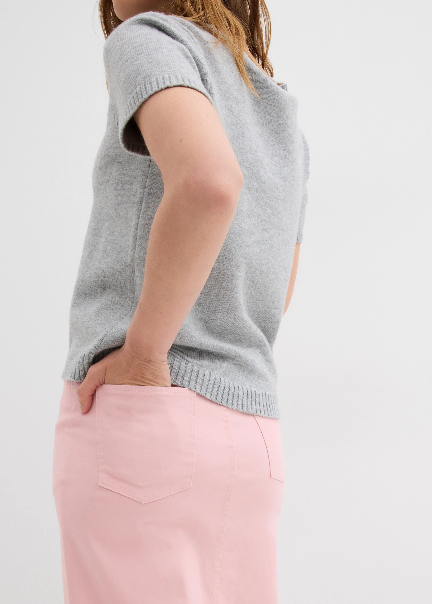 Keprová midi sukně • starorůžová • bonprix obchod