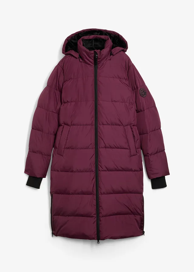 Doudoune longue avec duvet recyclé • aubergine • Boutique bonprix