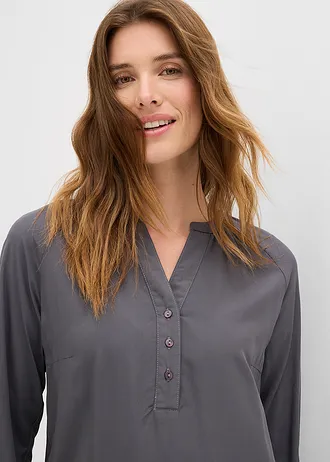 Tuniek van viscose • leisteengrijs • bonprix online shop