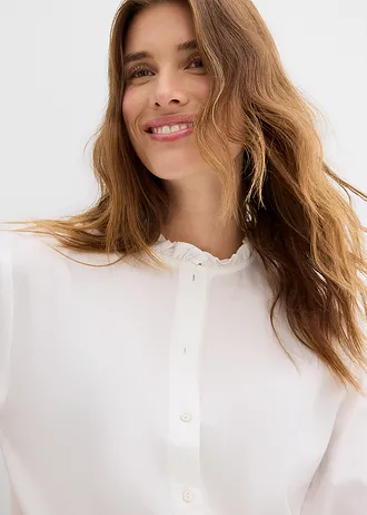 Halenka z čisté bavlny • bílá • bonprix obchod