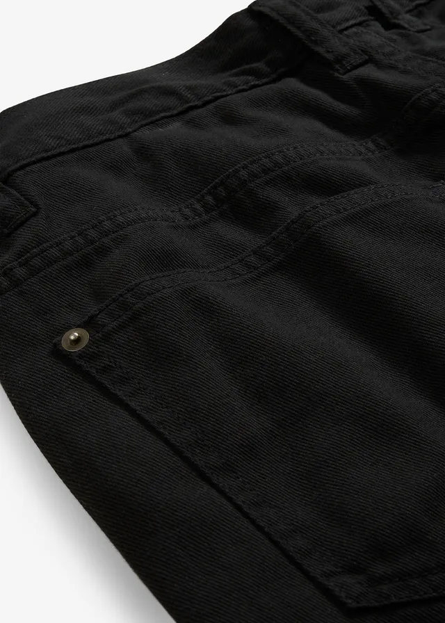 Pantalon thermique, droit et loose, taille élastiquée • noir • product-page.page-title-suffix