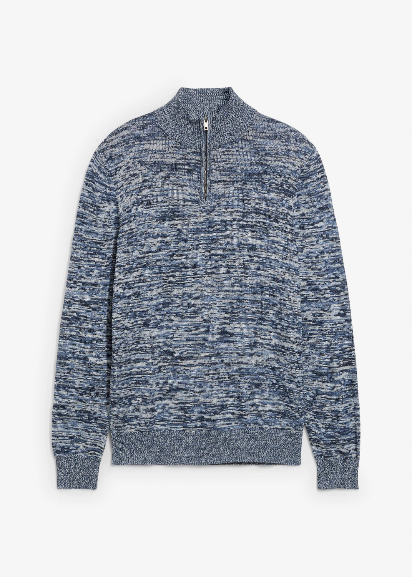 gemêleerde schipperstrui van zachte katoenmix • wolwit-blauw gemêleerd • bonprix online shop