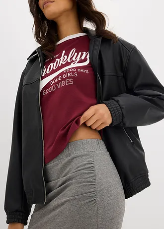 Midi sukně ze splývavé viskózy • šedý melír • bonprix obchod