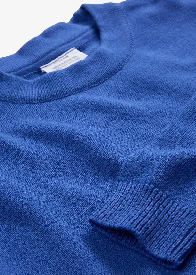 Oversized trui van puur katoen • edelsteenblauw • product-page.page-title-suffix