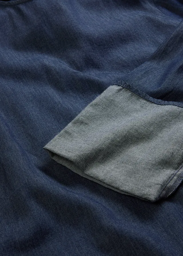 Blouse en jean à manches amples • bleu foncé denim brut • product-page.page-title-suffix