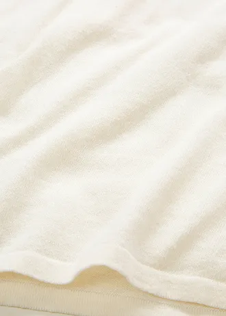 Top en maille 100% coton • ecru • Boutique bonprix