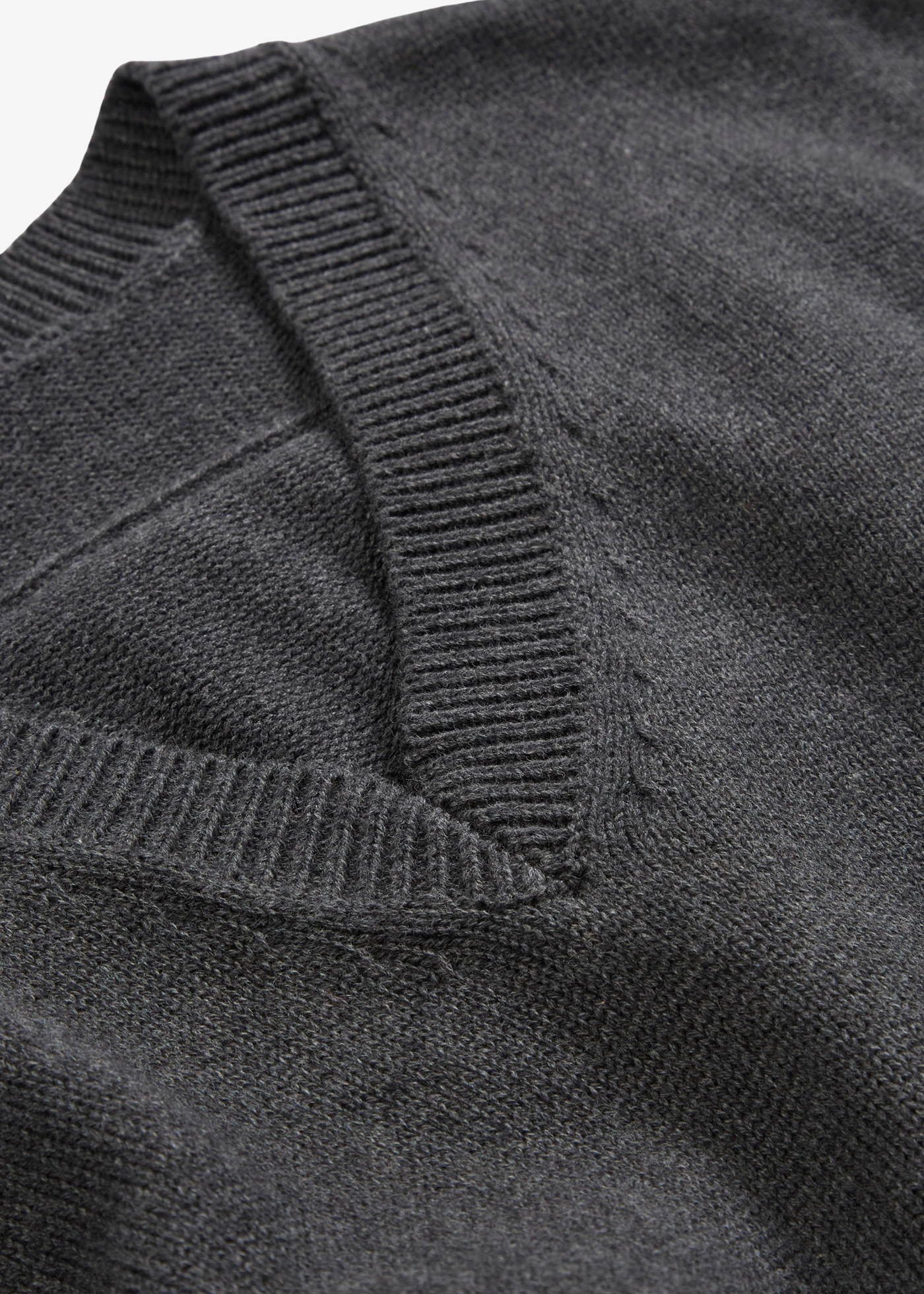 Svetr bez rukávů z čisté bavlny • antracitový melír • bonprix obchod