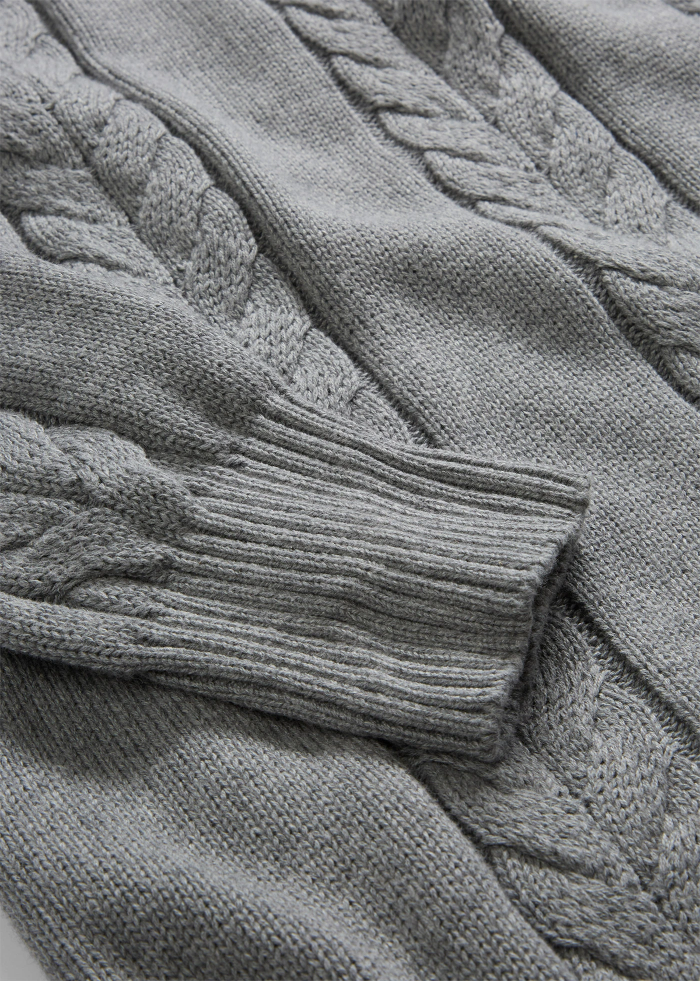 Pletené šaty z čisté bavlny • šedý melír • bonprix obchod