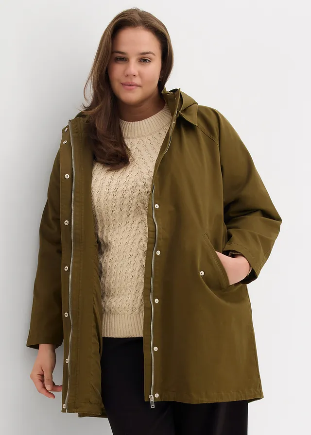 Parka déperlante, Couleur: olive