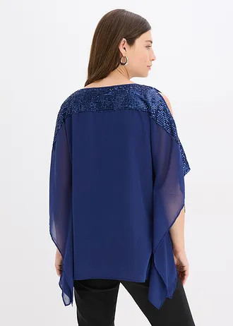 Tunika s pajetkami • půlnoční modrá • bonprix obchod