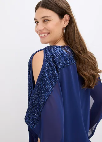 Tunika s pajetkami • půlnoční modrá • bonprix obchod