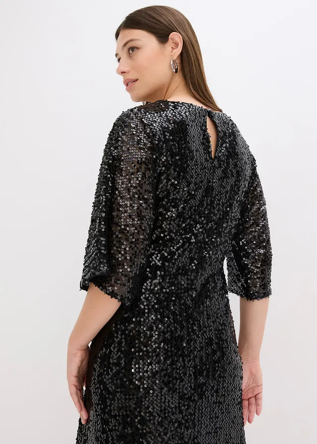 Oversized paillettenjurk • zwart • product-page.page-title-suffix